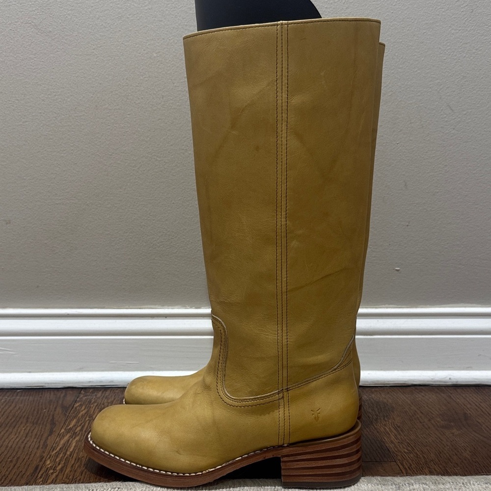 Frye Campus 14R Banana Leather Boots Womens Size 11 - Picture 7 of 13